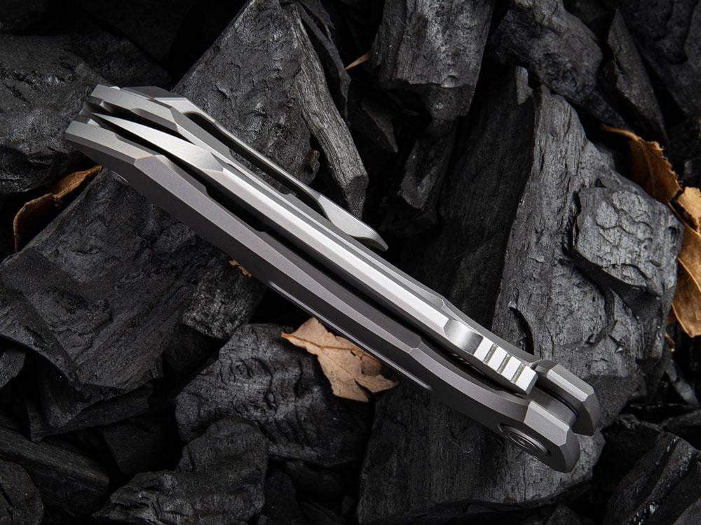 ** BACK AGAIN ** - WE Knife 2003 - SNECX MINI BUSTER - 20CV Blade - Titanium Handle - True Talon