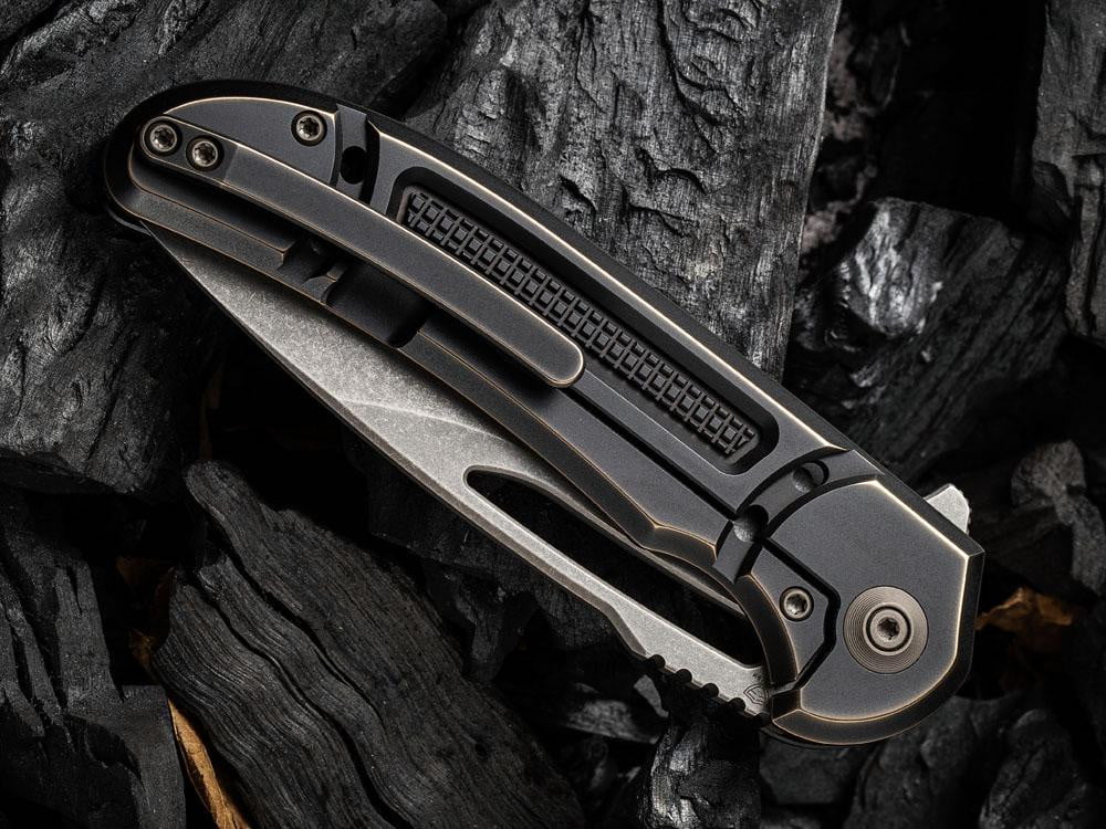 ** HERE NOW ** - WE Knives - 2007 MINAX - 20CV Blade - Titanium Handle - FERRUM FORGE DESIGN - True Talon