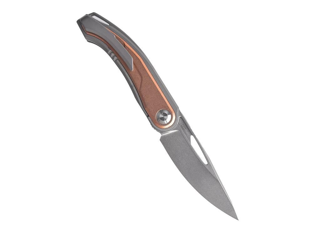 ** HERE NOW ** Kizer Ki3554 - Apus - S35VN Blade - Carbon Fiber or Copper handle - THE BEST FRONT FLIPPER FROM KIZER - True Talon