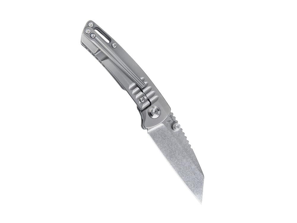 ** HERE NOW ** Kizer Ki2531A1- SHARD - S35VN Blade - Grey Titanium handle - True Talon