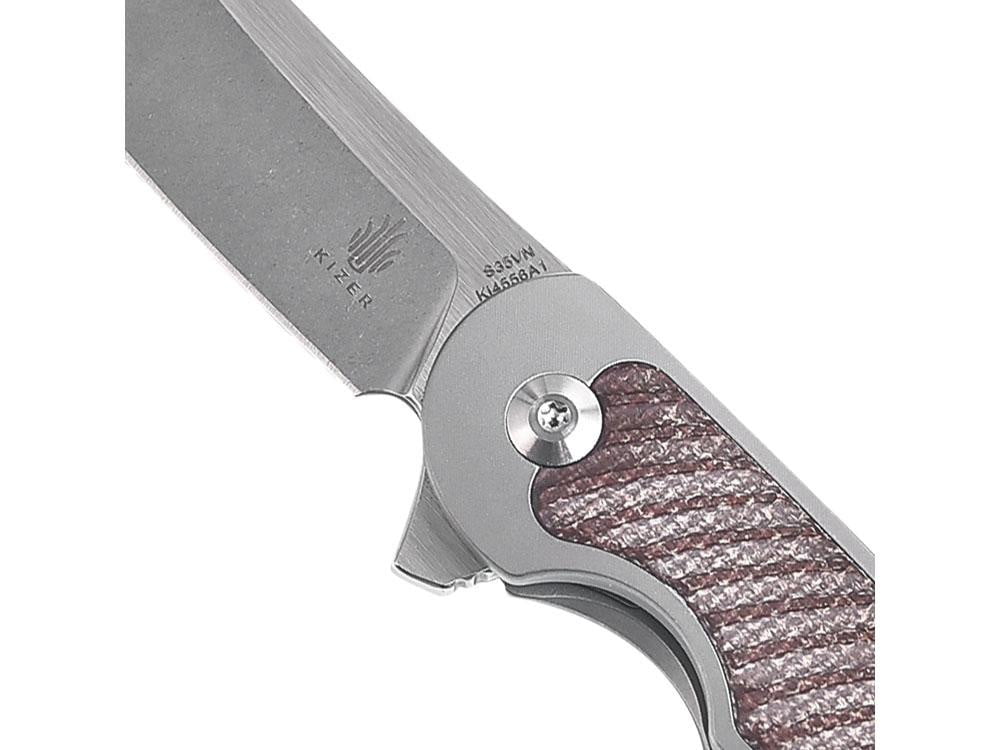 ** HERE NOW ** Kizer Ki4556 - Clutch - S35VN Blade - Carbon Fiber or Micarta handle - True Talon