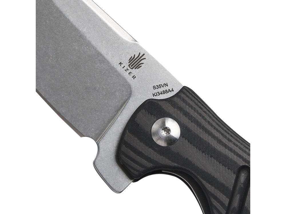 ** HERE NOW ** Kizer Ki3488 - Sheepdog Mini - S35VN blade - Carbon Fiber handle - True Talon