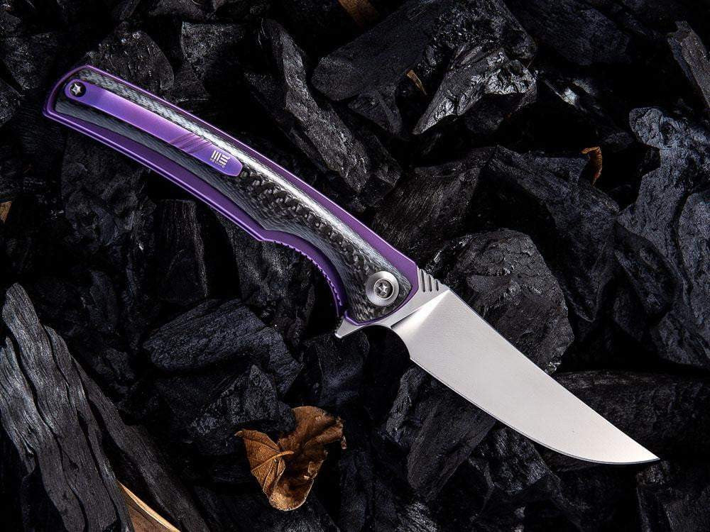WE Knives 704CF - M390 Blade - Carbon Fiber and Titanium Handle - True Talon
