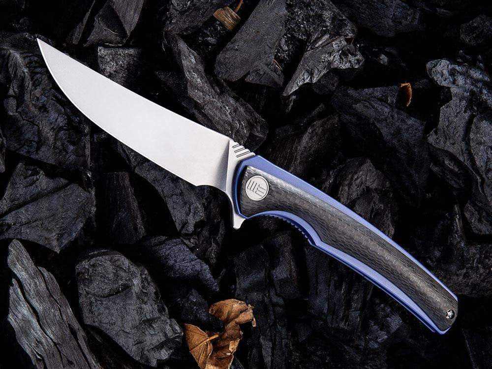 WE Knives 704CF - M390 Blade - Carbon Fiber and Titanium Handle - True Talon