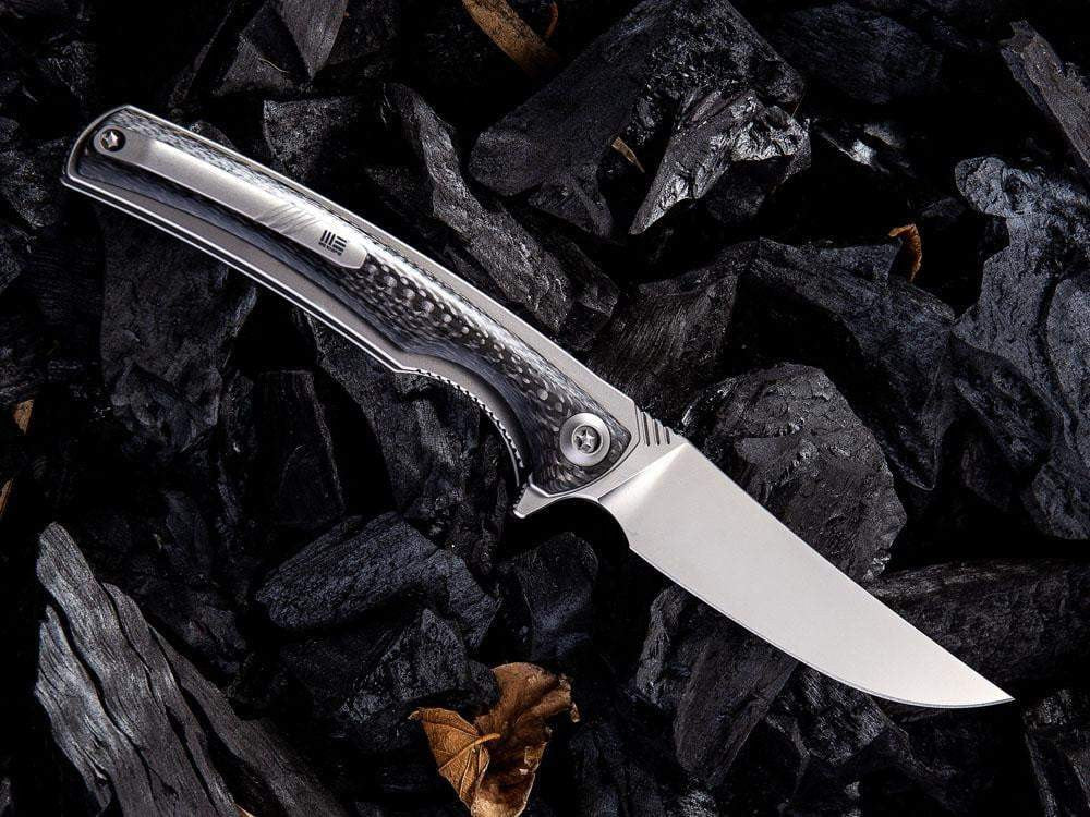 WE Knives 704CF - M390 Blade - Carbon Fiber and Titanium Handle - True Talon