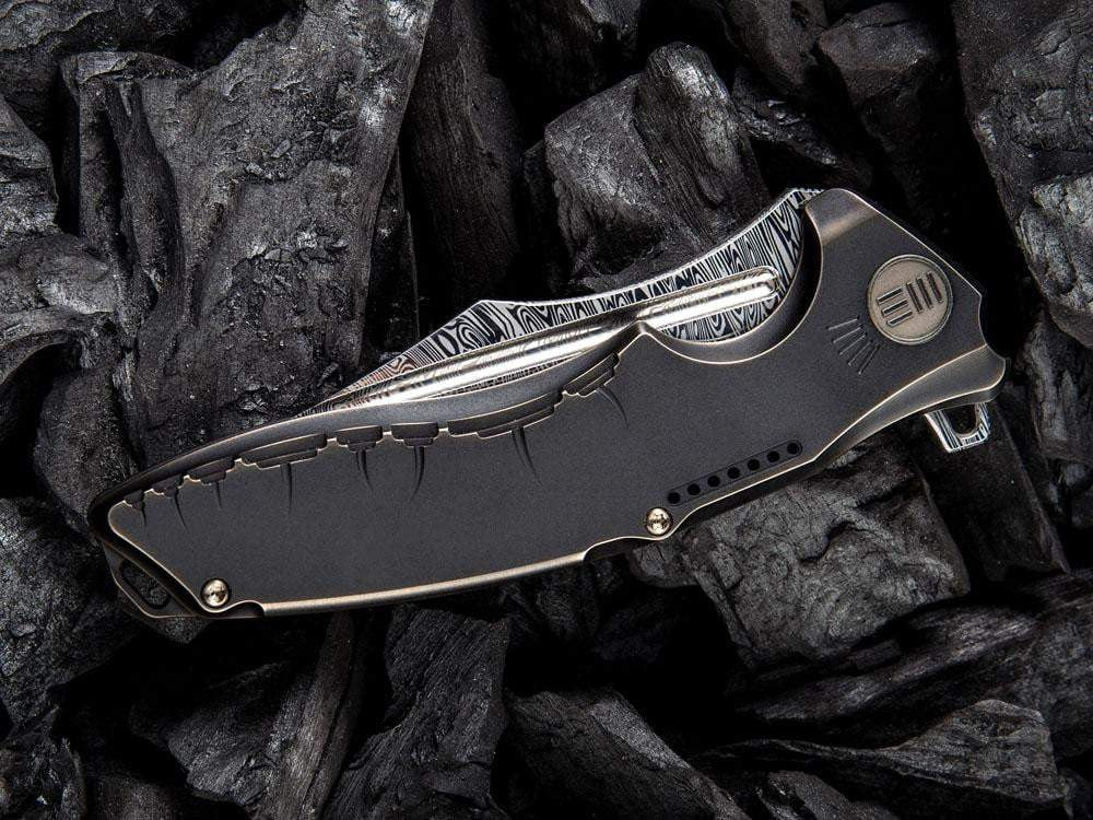 WE Knives CHIMERA - 814DS Damasteel Blade - Titanium Handle - True Talon