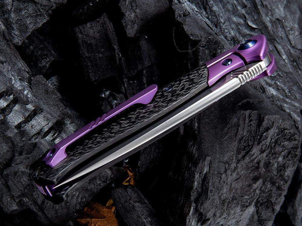 ** HERE NOW - BLACK MODEL ** WE Knives - 901 DEACON - M390 Blade - True Talon