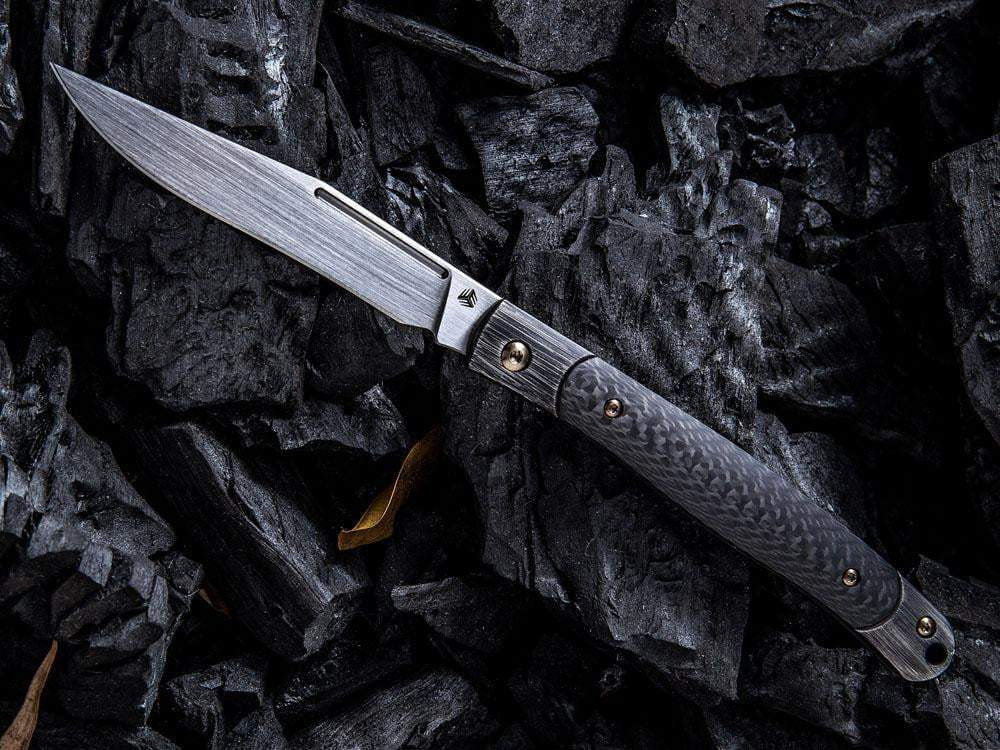 ** FLASH SALE ** WE Knives - 902 Gentry S35VN BLADE - CARBON FIBER HANDLE - SLIP JOINT - DISCONTINUED - True Talon