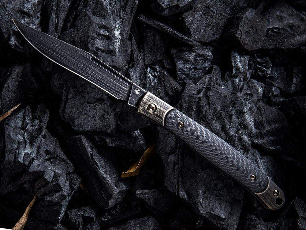 ** FLASH SALE ** WE Knives - 902 Gentry S35VN BLADE - CARBON FIBER HANDLE - SLIP JOINT - DISCONTINUED - True Talon