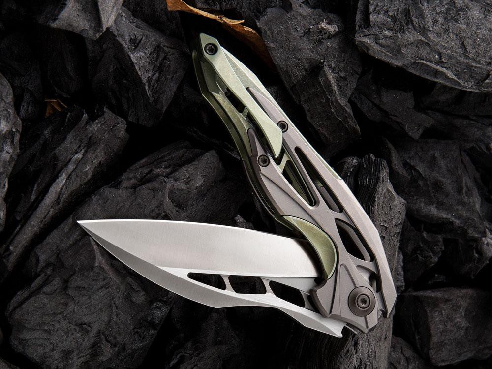 WE Knives ARRAKIS - 906 - M390 Blade - Titanium Handle - Various Color Models - True Talon