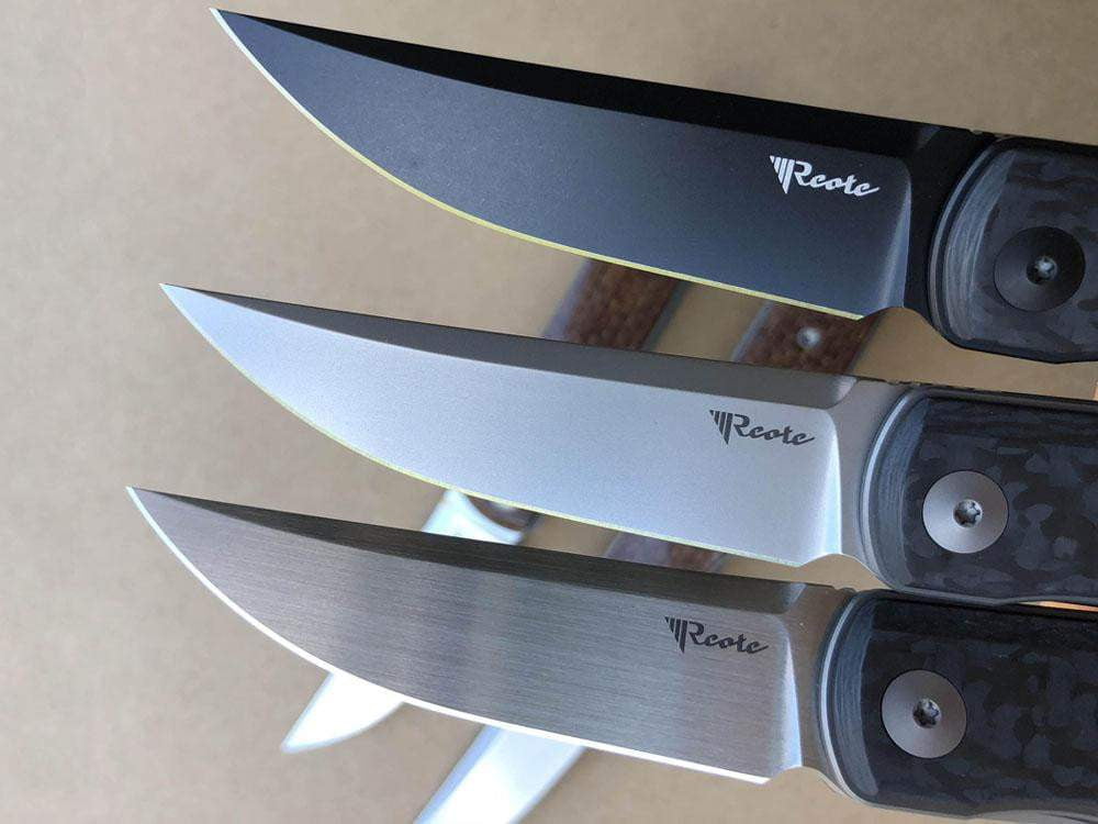 Reate Knives - BUSHIDO - 2.76 INCH M390 BLADE - TOP & FRONT FLIPPER - True Talon