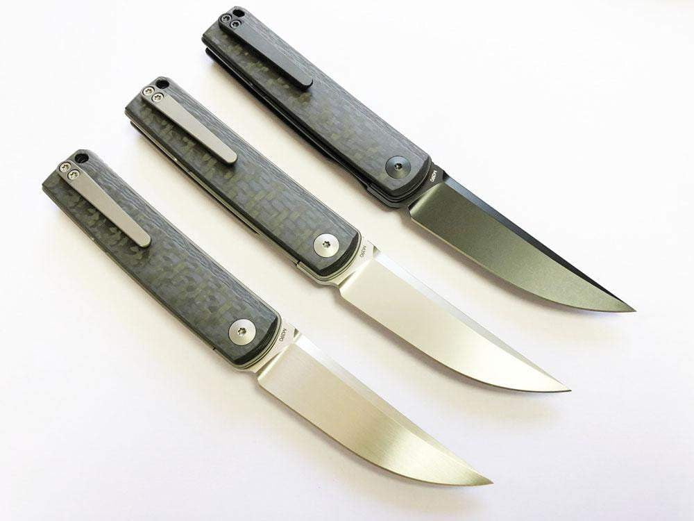 Reate Knives - BUSHIDO - 2.76 INCH M390 BLADE - TOP & FRONT FLIPPER - True Talon