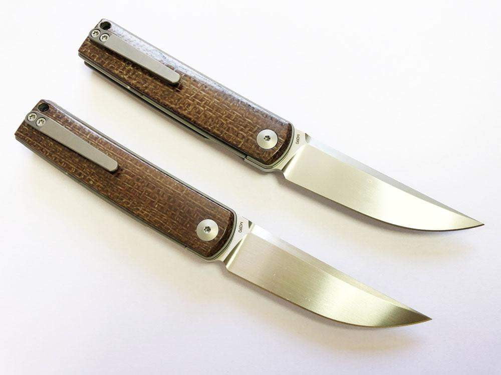 Reate Knives - BUSHIDO - 2.76 INCH M390 BLADE - TOP & FRONT FLIPPER - True Talon