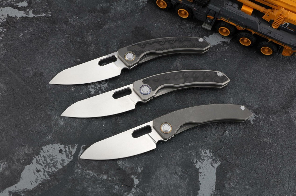 MAXACE BLACK MIRROR - M390 BLADE - CARBON FIBER OR FULL TI