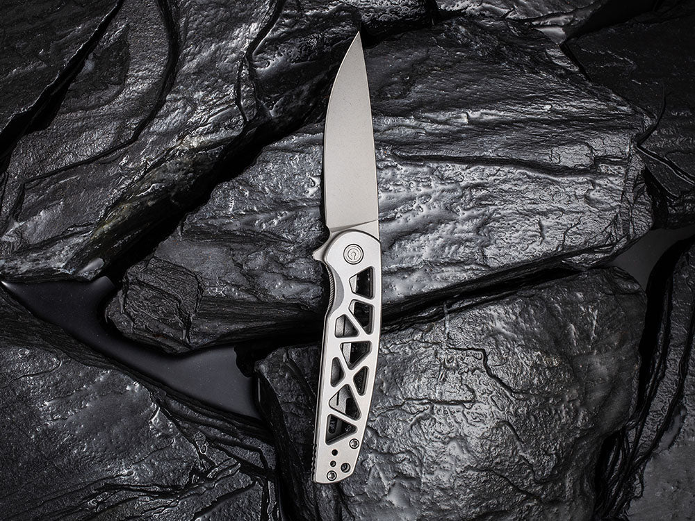 CIVIVI - C20006 PERF - NITRO-V Blade - Stainless Steel Handle
