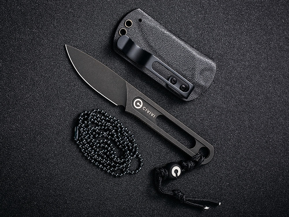CIVIVI - C20026 MINIMIS - 10CR Blade and Handle - Neck Knife with Sheath - Ostap Hel Design