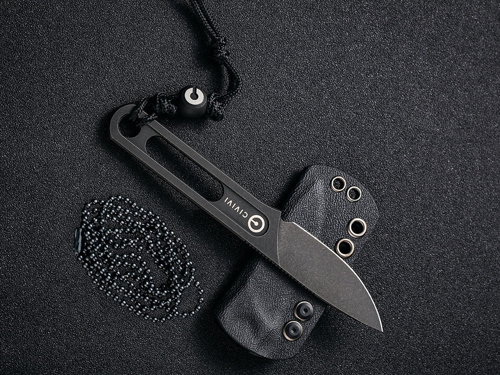 CIVIVI - C20026 MINIMIS - 10CR Blade and Handle - Neck Knife with Sheath - Ostap Hel Design