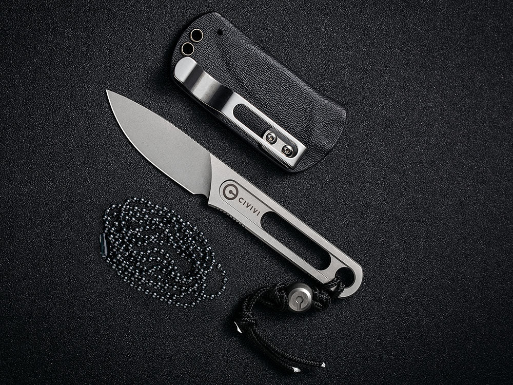CIVIVI - C20026 MINIMIS - 10CR Blade and Handle - Neck Knife with Sheath - Ostap Hel Design