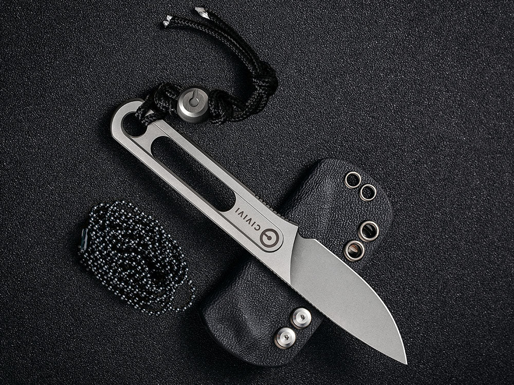 CIVIVI - C20026 MINIMIS - 10CR Blade and Handle - Neck Knife with Sheath - Ostap Hel Design