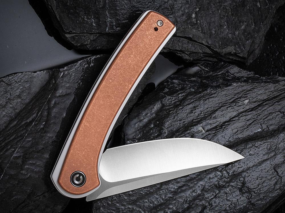 ** HERE NOW ** CIVIVI - C2002F Asticus - D2 blade - Copper handle Handle - True Talon