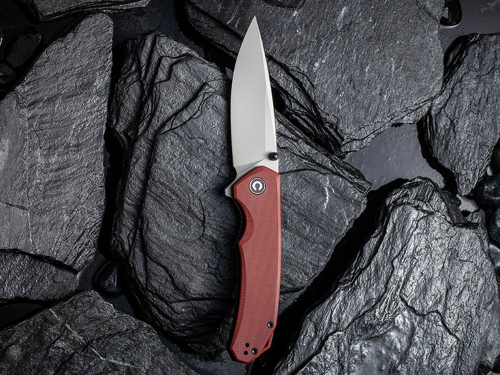 ** BACK AGAIN ** CIVIVI - C2102 Brazen - Sandvik 14C28N DROP POINT blade - G10 Handle
