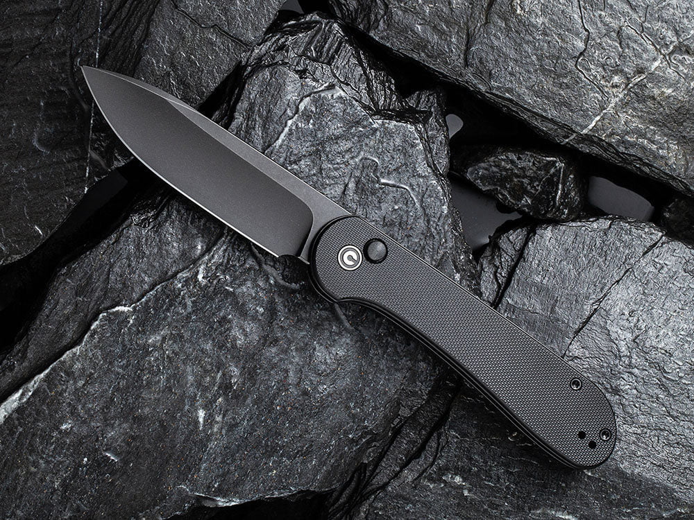 # ** BACK AGAIN ** CIVIVI C2103 Elementum BUTTON LOCK - Damascus or 14C28N Sandvik Blade - True Talon