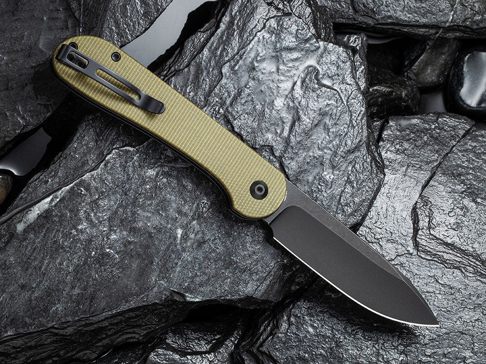 # ** BACK AGAIN ** CIVIVI C2103 Elementum BUTTON LOCK - Damascus or 14C28N Sandvik Blade - True Talon