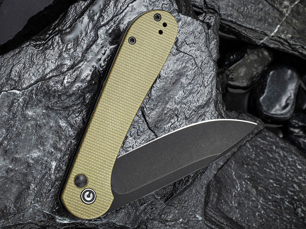 # ** BACK AGAIN ** CIVIVI C2103 Elementum BUTTON LOCK - Damascus or 14C28N Sandvik Blade - True Talon