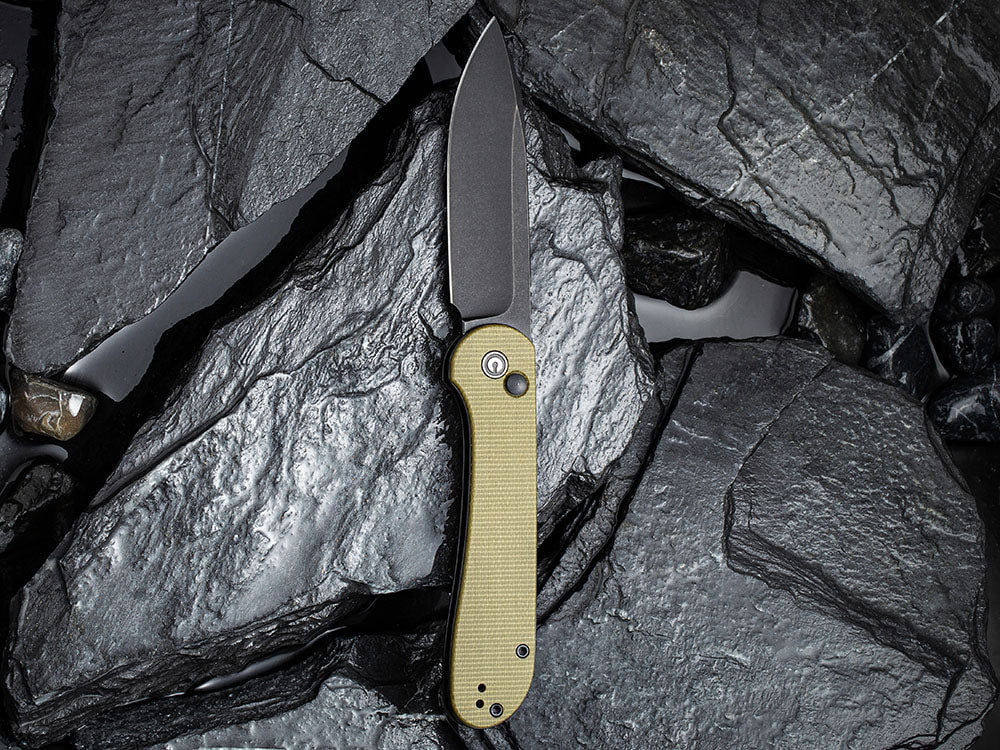 # ** BACK AGAIN ** CIVIVI C2103 Elementum BUTTON LOCK - Damascus or 14C28N Sandvik Blade - True Talon