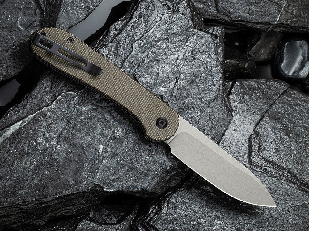 # ** BACK AGAIN ** CIVIVI C2103 Elementum BUTTON LOCK - Damascus or 14C28N Sandvik Blade - True Talon