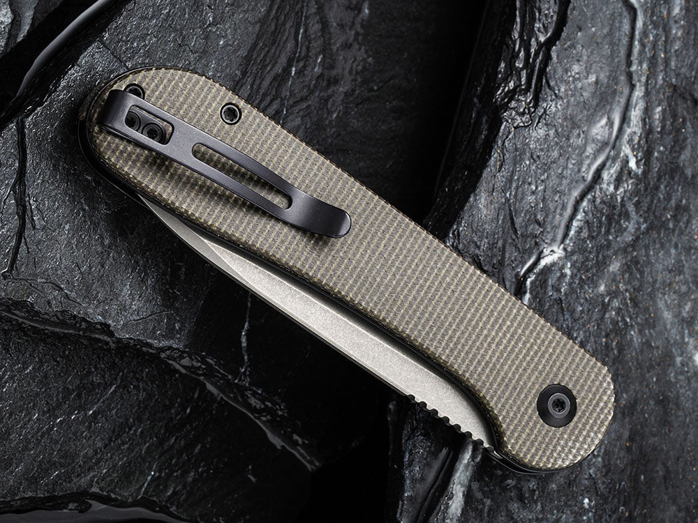 # ** BACK AGAIN ** CIVIVI C2103 Elementum BUTTON LOCK - Damascus or 14C28N Sandvik Blade - True Talon