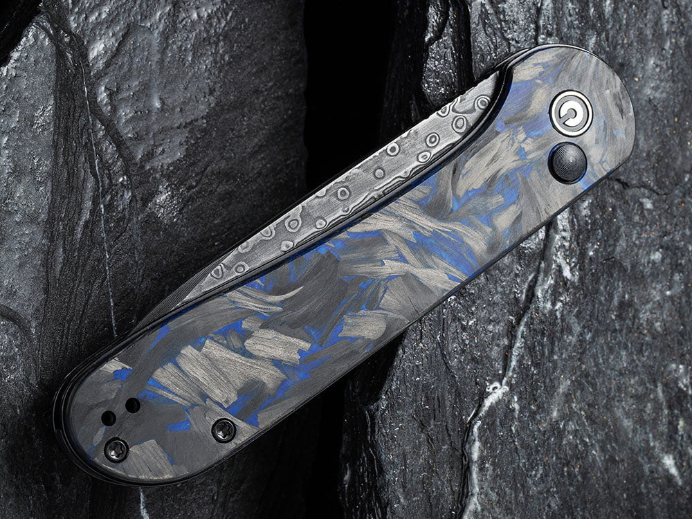 # ** BACK AGAIN ** CIVIVI C2103 Elementum BUTTON LOCK - Damascus or 14C28N Sandvik Blade - True Talon