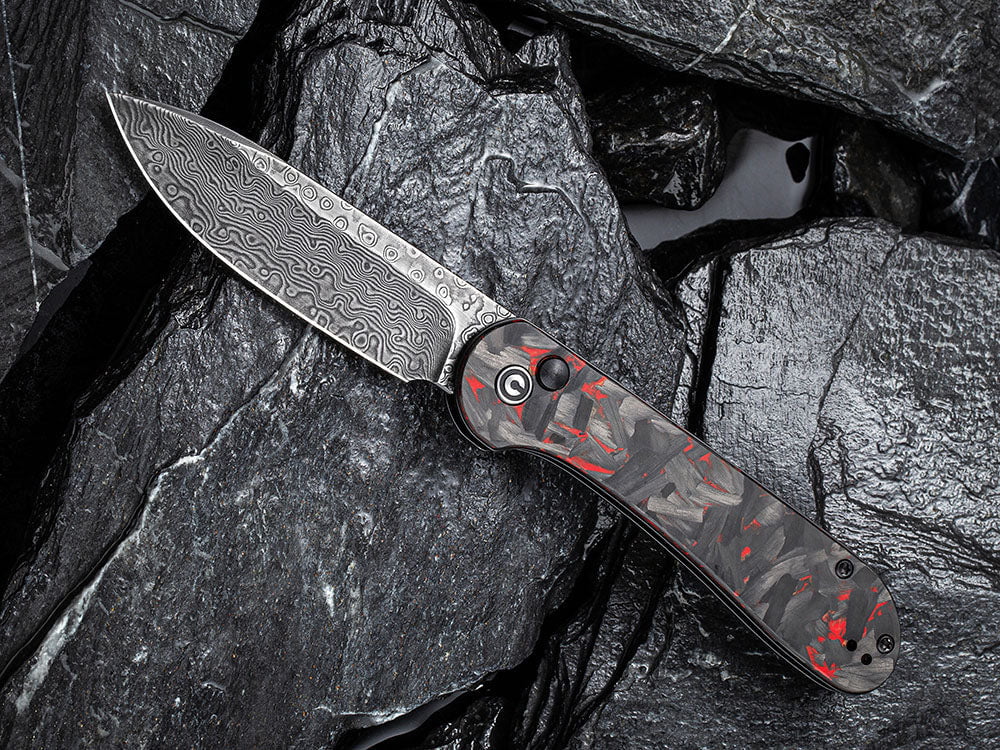 # ** BACK AGAIN ** CIVIVI C2103 Elementum BUTTON LOCK - Damascus or 14C28N Sandvik Blade - True Talon