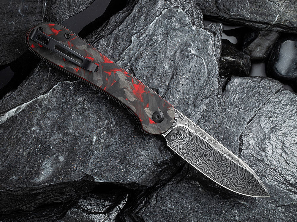 # ** BACK AGAIN ** CIVIVI C2103 Elementum BUTTON LOCK - Damascus or 14C28N Sandvik Blade - True Talon