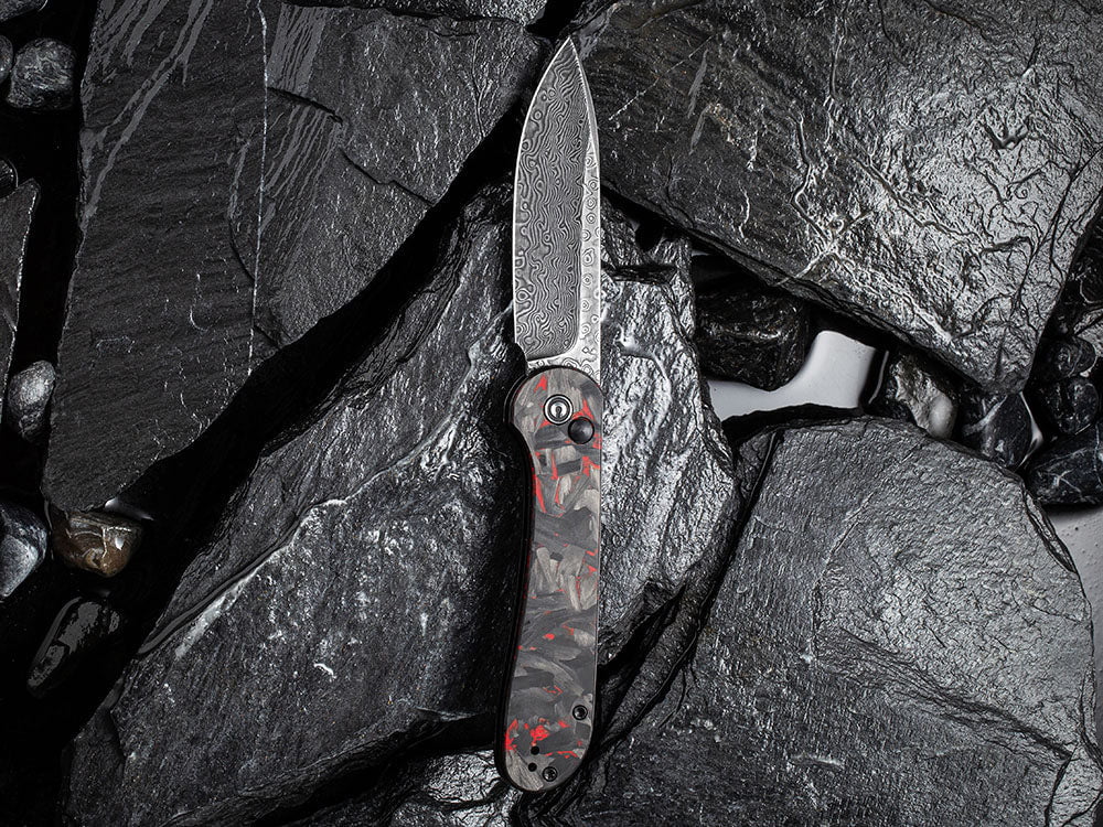 # ** BACK AGAIN ** CIVIVI C2103 Elementum BUTTON LOCK - Damascus or 14C28N Sandvik Blade - True Talon