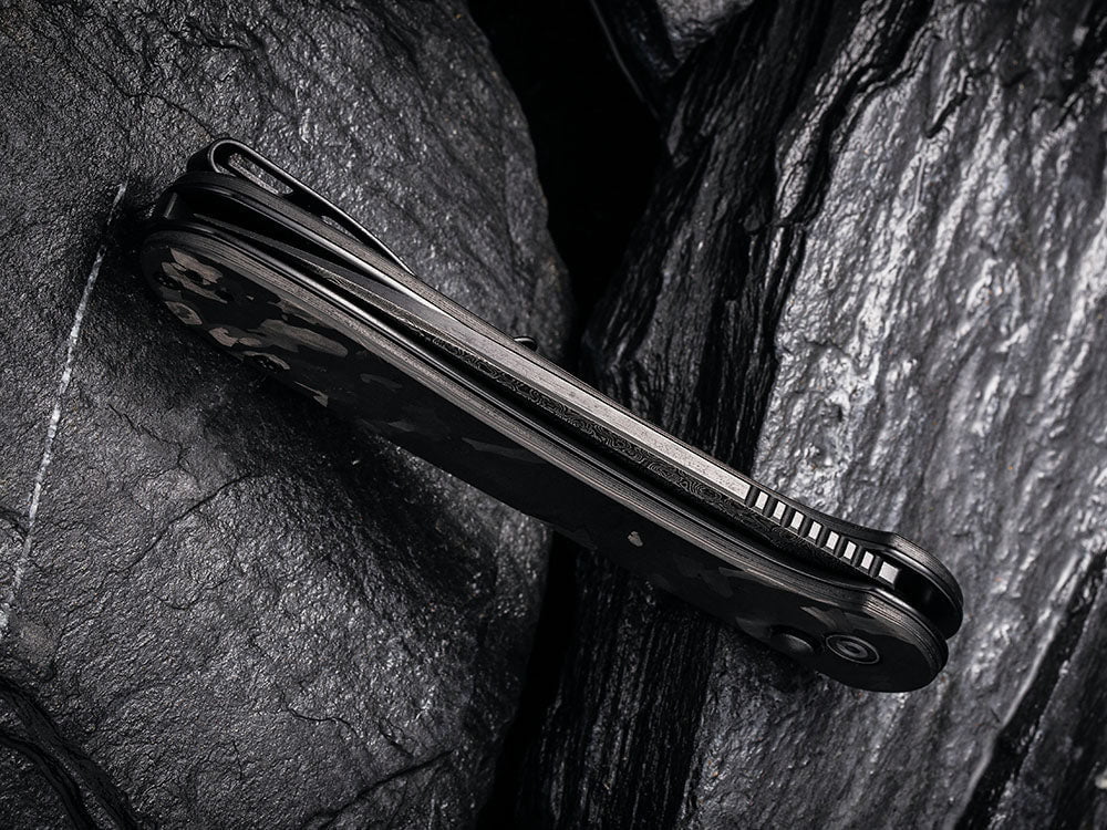 # ** BACK AGAIN ** CIVIVI C2103 Elementum BUTTON LOCK - Damascus or 14C28N Sandvik Blade - True Talon