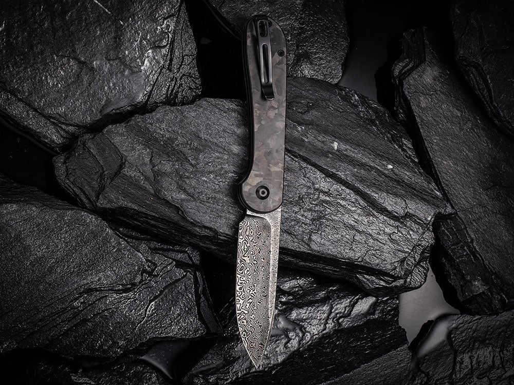 # ** BACK AGAIN ** CIVIVI C2103 Elementum BUTTON LOCK - Damascus or 14C28N Sandvik Blade - True Talon