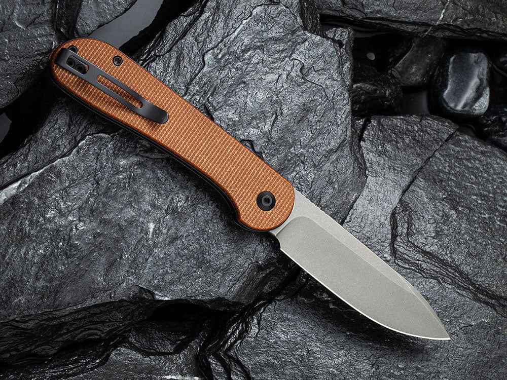 # ** BACK AGAIN ** CIVIVI C2103 Elementum BUTTON LOCK - Damascus or 14C28N Sandvik Blade - True Talon