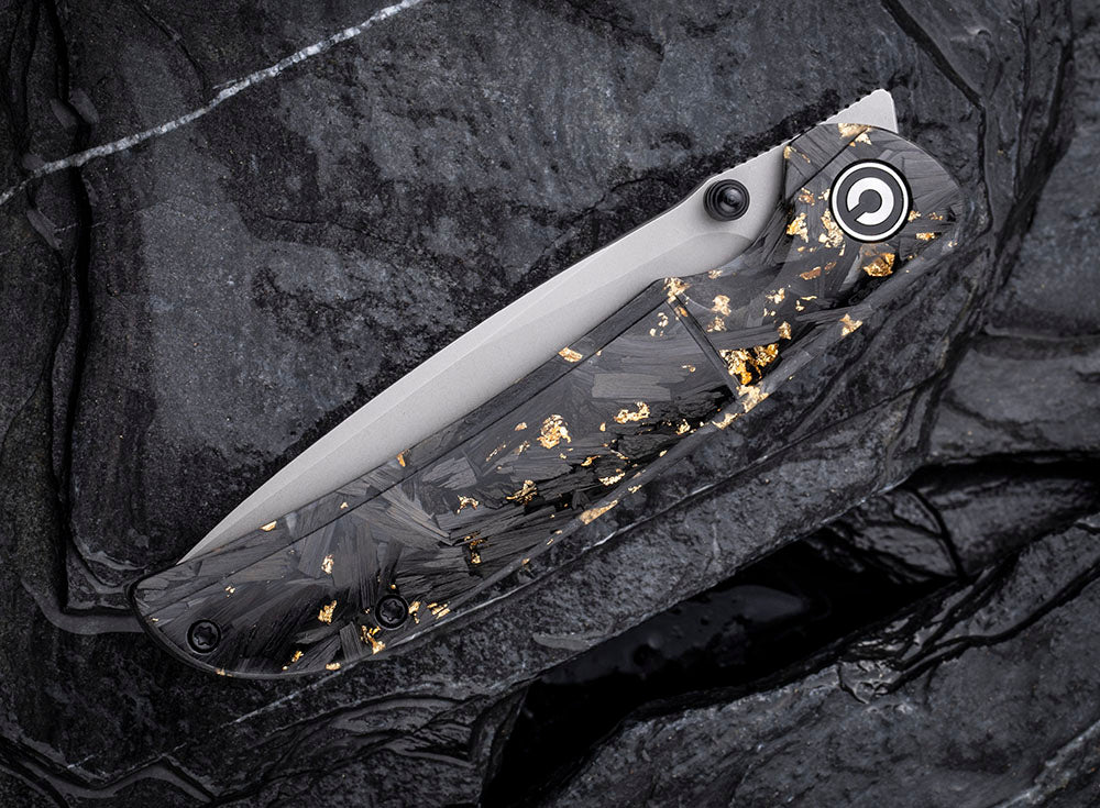 ** HERE NOW ** CIVIVI - C2106 IMPERIUM - Nitro-V blade - Foil Carbon Fiber Handle