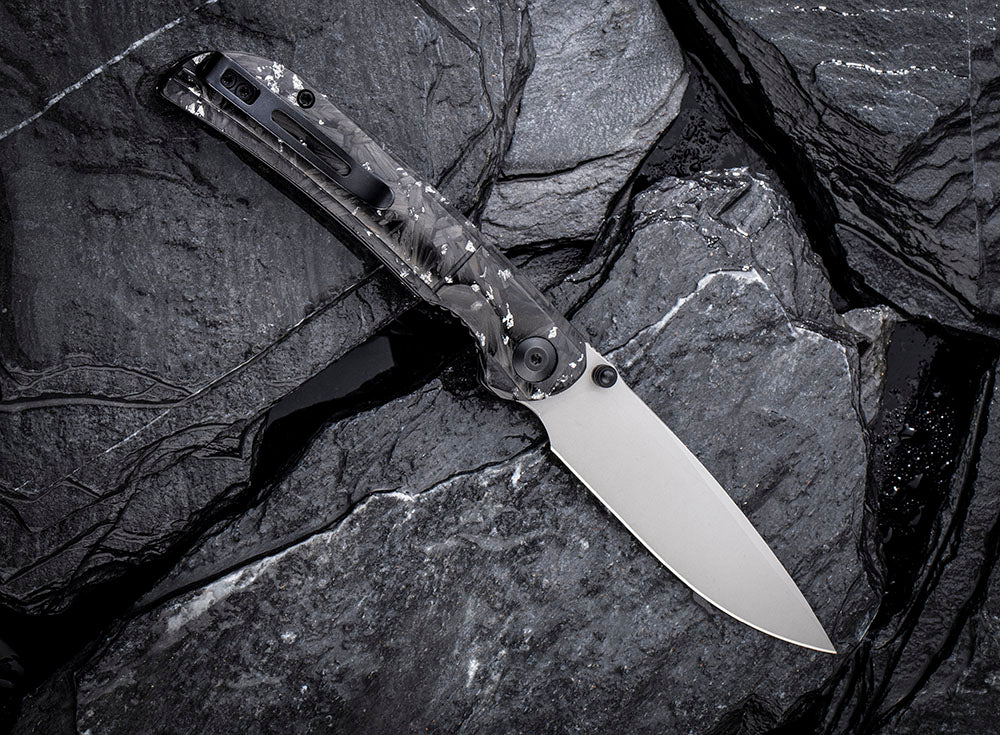 ** HERE NOW ** CIVIVI - C2106 IMPERIUM - Nitro-V blade - Foil Carbon Fiber Handle
