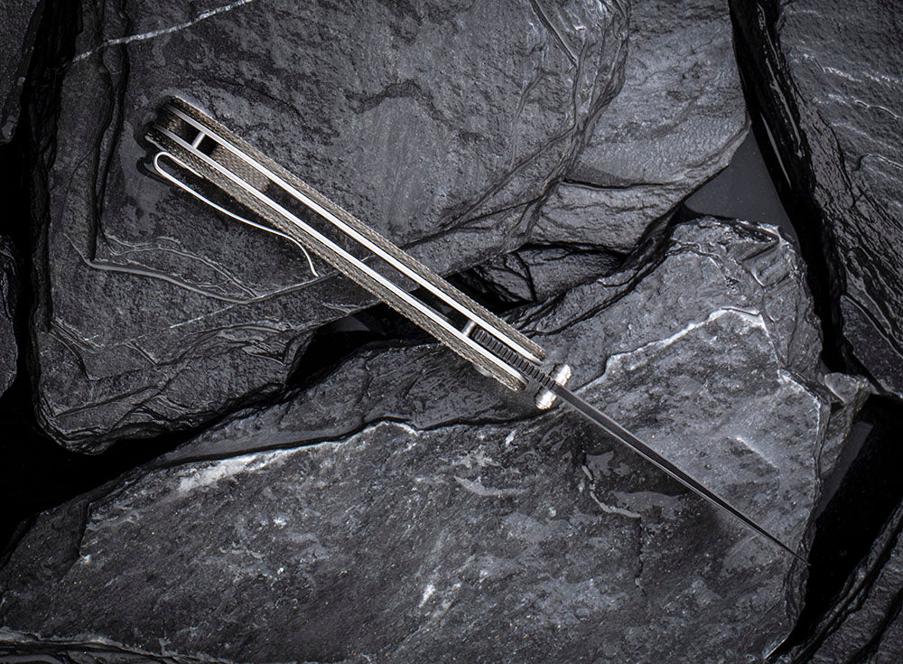 ** HERE NOW ** CIVIVI - C2107DS IMPERIUM - DAMASCUS blade - MICARTA Handle