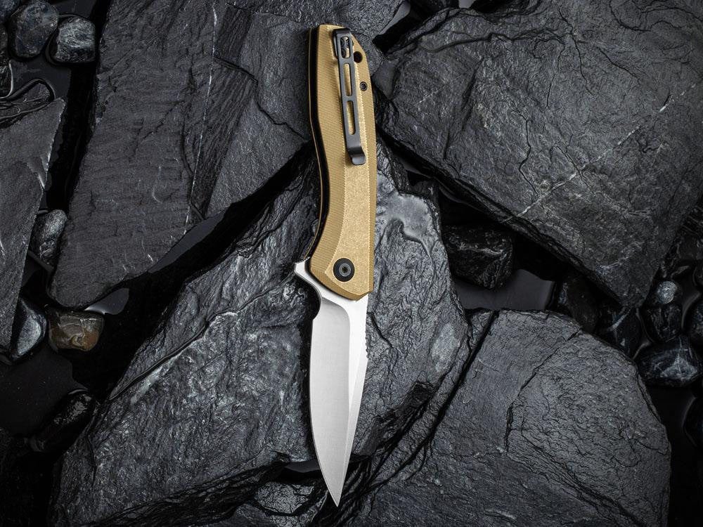 ** HERE NOW ** CIVIVI - C801 BAKLASH --- ** NEW BRASS & CARBON FIBER MODELS ** - True Talon