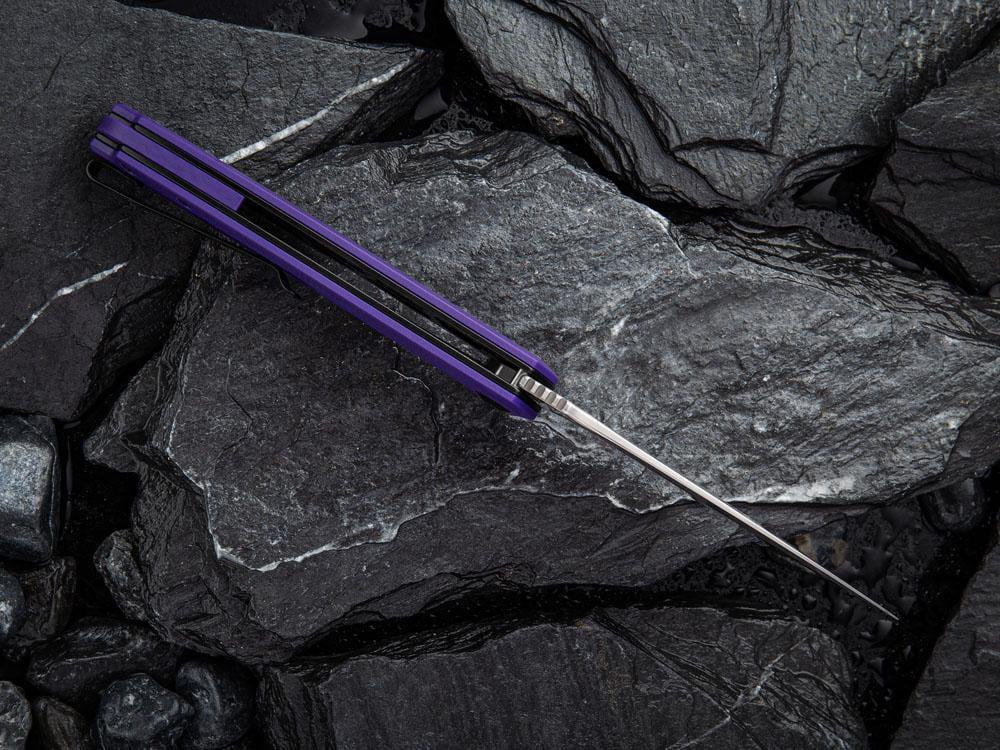 CIVIVI - C803DS-2 - PRAXIS - DAMASCUS BLADE - Purple G10 Handle - True Talon