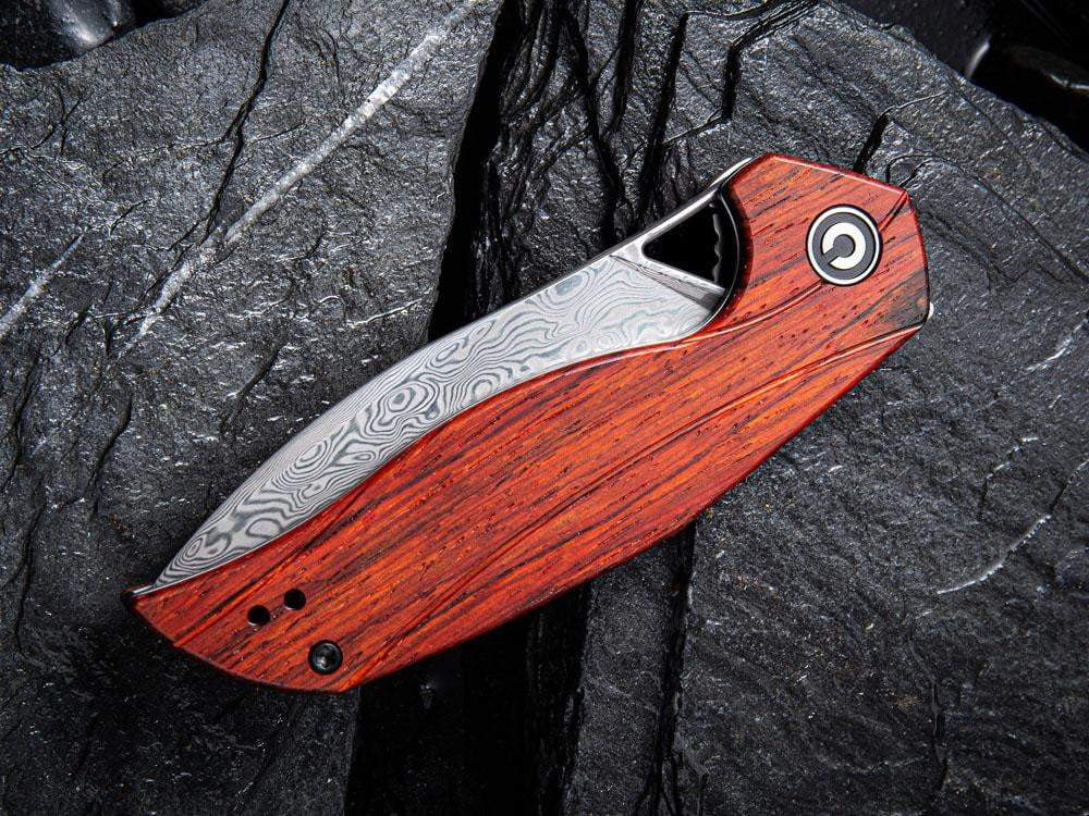 CIVIVI - C903DS-2 - ANTHROPOS - DAMASCUS BLADE - Cocobolo Wood Handle - True Talon