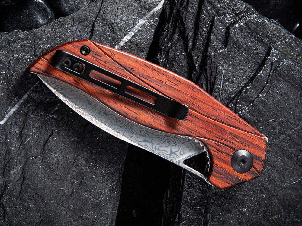 CIVIVI - C903DS-2 - ANTHROPOS - DAMASCUS BLADE - Cocobolo Wood Handle - True Talon