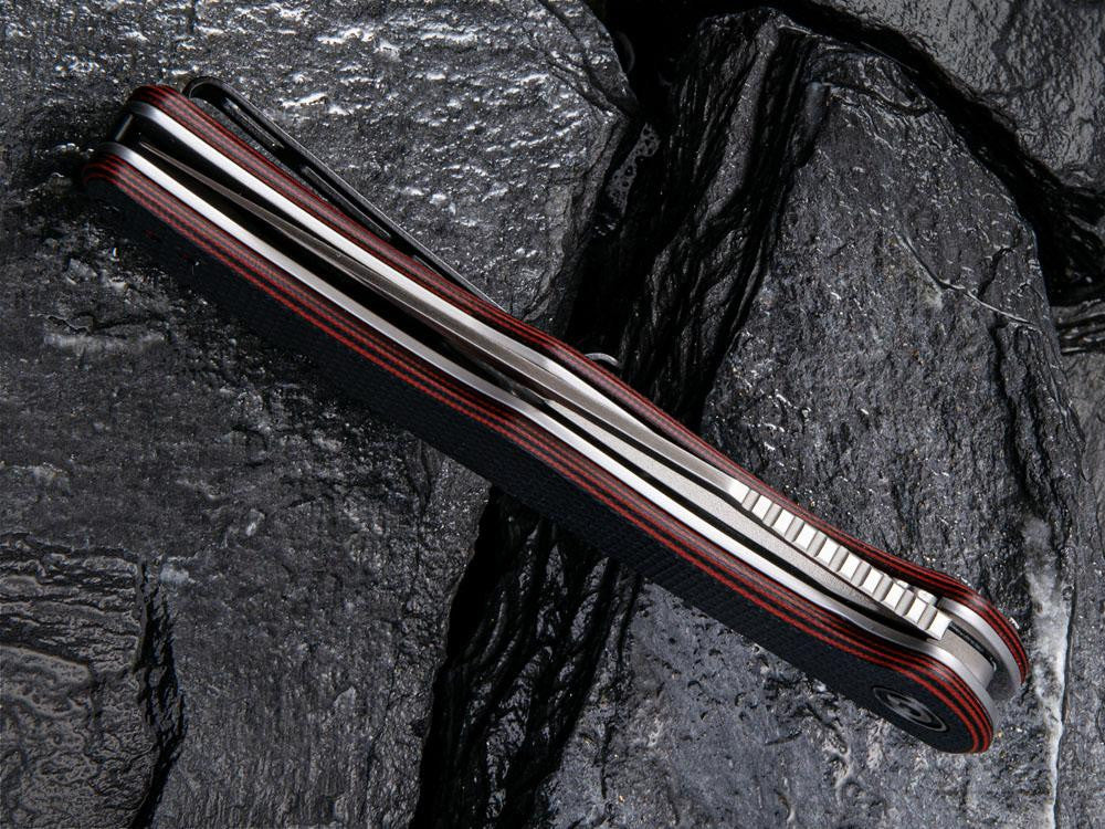CIVIVI - C912 - SHREDDER - Black G10 or Black over Red or Blue Handles - True Talon
