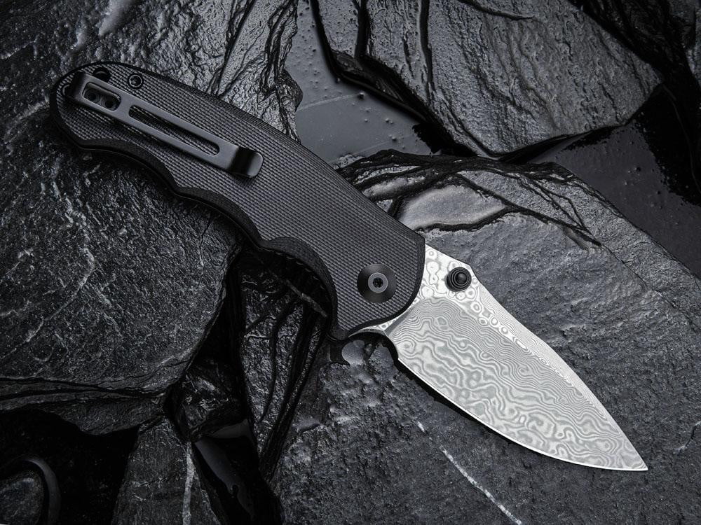 ** HERE NOW ** CIVIVI - C913DS-1 Hooligan - DAMASCUS BLADE - G10 handle - True Talon