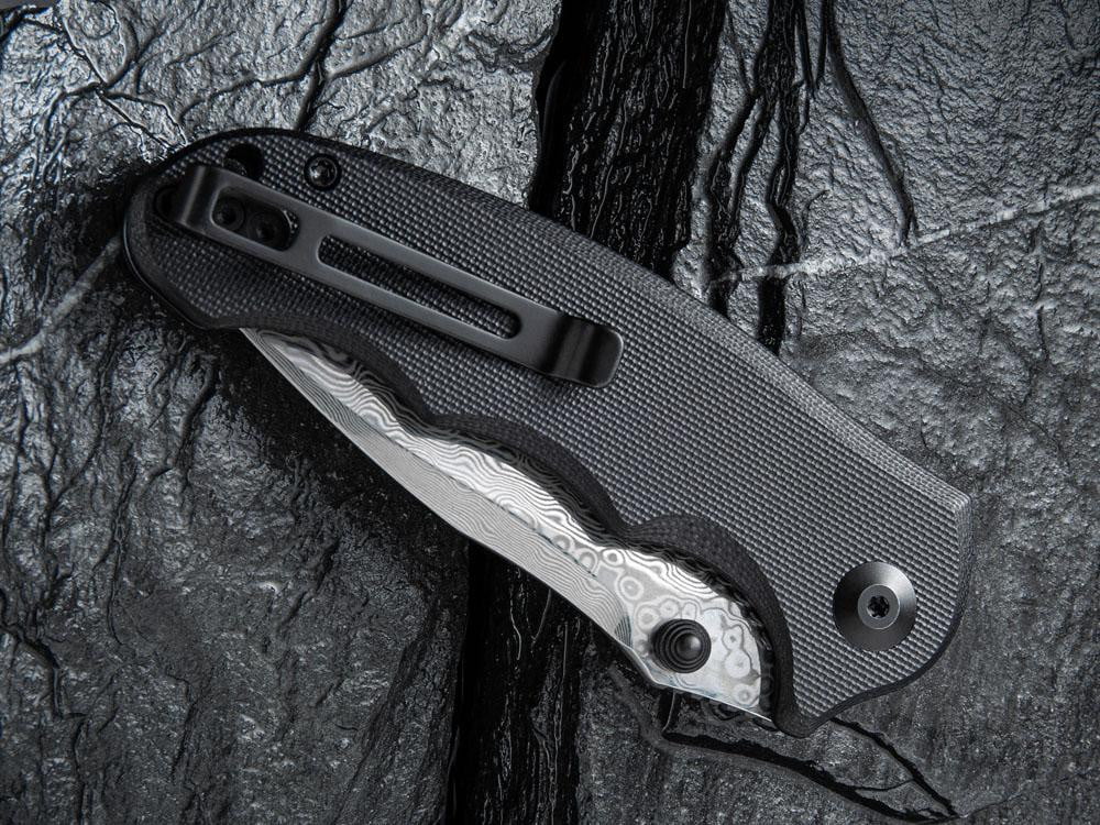 ** HERE NOW ** CIVIVI - C913DS-1 Hooligan - DAMASCUS BLADE - G10 handle - True Talon
