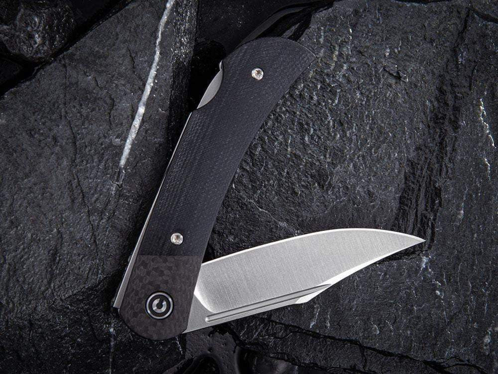 # ** HERE NOW - NEW MICARTA MODEL ** CIVIVI - C914 Rustic Gent - Lock Back - G10 or Micarta Handles & Carbon Fiber Bolsters - True Talon