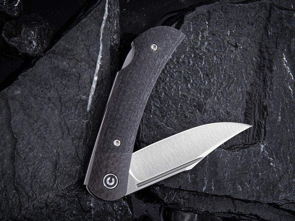 # ** HERE NOW - NEW MICARTA MODEL ** CIVIVI - C914 Rustic Gent - Lock Back - G10 or Micarta Handles & Carbon Fiber Bolsters - True Talon